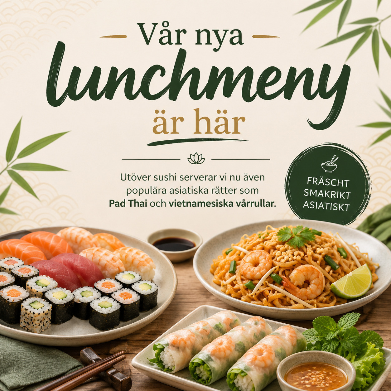 Ny lunchmeny